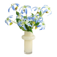 YOPIN-3620 Großhandel 3 Köpfe künstliche glorreiche Flamme Lily Gloriosa Superba Seiden blumen für Hochzeit Home Decoration