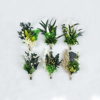 AX-049 Bouquet Créatif Vert Petit Corsage Fleurs Éternelles Transfrontalières pour E-commerce Souvenir Fleurs d'Ange Fête des Mères Noël