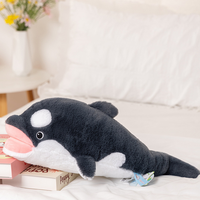 Vente en gros de jouets en peluche de la série Happy Ocean : baleine, phoque, requin et dauphin pour dormir.
