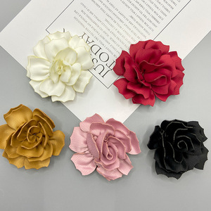 3D Camellia Fabric Flower 6cm Handmade Hair <b>Accessory</b> <b>Wedding</b> Decor For Hair Bags Shoes Clothing - Product Image 2
