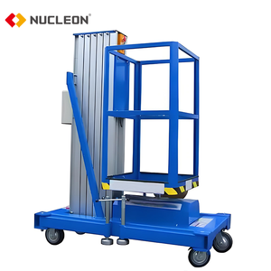Platform logam campuran aluminium elektrik tunggal <span class=keywords><strong>200kg</strong></span> 4m 6m 8m 10m Platform angkat gunting UNTUK SATU pria angkat - Product Image 2