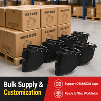 Masque de soudage professionnel noir à fixation sur la tête avec support en alliage d'aluminium pour la protection du visage des soudeurs industriels