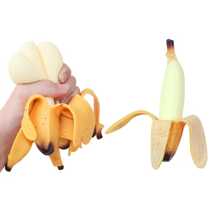 Juguete Sensorial Antiestrés de Plátano Pelado TPR, el Más Popular, Elástico y Blandito, para Niños y Adultos - Product Image 1