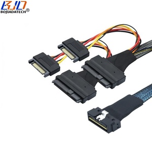 LP Low Profile 8i Directo a 2*1. 1 U.2 Con SATA 15PIN Conector de alimentación Cable DE DATOS 0,5 M 1M para <span class=keywords><strong>U2</strong></span> NVME SSD - Product Image 2
