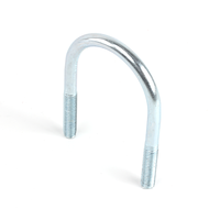 Support de tuyau durable DIN 3570 en acier au carbone, boulon en U, boulon en forme de U pour le serrage des tuyaux