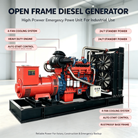Groupe électrogène diesel équipé d'un bac de récupération d'eau et d'un générateur électrique à liaison neutre