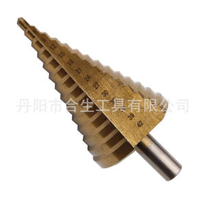 Mr <b>Drill</b> Metric Counterbore 4-42mm Triangular Shank Titanium Plated <b>Step</b> <b>Drill</b> Electric <b>Drill</b> Hole Drilling Tool - Product Image 4