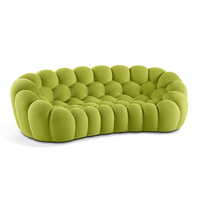 Canapé de salon de luxe, canapé à bulles incurvé, canapé de football, moderne, européen, italien, confortable, extensible, inclinable, canapé personnalisé