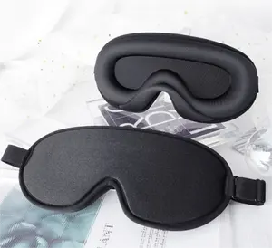 Masque pour les yeux en soie 3D, accessoire de sommeil amovible pour les cils