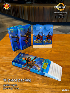 สำหรับ <span class=keywords><strong>iPhone</strong></span> 17/17 air/ 17 pro/ 17 PRO MAX โทรศัพท์มือถือ10ชิ้น Monkey King <span class=keywords><strong>5S</strong></span> ป้องกันขอบกระจกนิรภัยกันกระแทก - Product Image 2