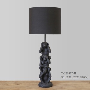 Mono dorado de poliresina para decoración del hogar, luz nórdica para <span class=keywords><strong>restaurante</strong></span>, Hotel y jardín - Product Image 5