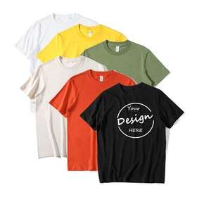 Camiseta de Algodón Grueso de 250 g/m², Lisa, Estampada, de Gran Tamaño, Personalizable, Estilo Urbano, para Mujer, Venta al Por Mayor OEM - Product Image 1