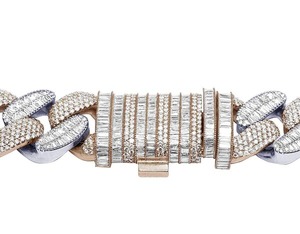 Bracelet en argent sterling avec diamants Moissanite VVS de créateur, serti à la main, bijoux de luxe pour cadeau de fête, vente en gros - Product Image 6