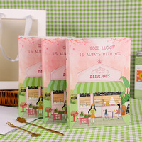 Vente en gros de bonbon sucré de qualité alimentaire pour dessert biscuit boîte en papier curseur macarons gâteau crêpe biscuit brownie boîte d'emballage avec séparateur