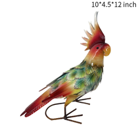 Ventes en gros d'oiseaux décoratifs de jardin en métal durable Happy Aviary, Joyhalo rustique, oiseaux artificiels à capteur chantant, ornements de jardin