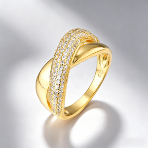 Bagues <span class=keywords><strong>de</strong></span> <span class=keywords><strong>Fiançailles</strong></span>/Mariage <span class=keywords><strong>en</strong></span> <span class=keywords><strong>Argent</strong></span> Sterling 925 avec Moissanite, Bijoux Fins Personnalisés <span class=keywords><strong>en</strong></span> Gros QX pour Femme, Cadeau <span class=keywords><strong>de</strong></span> Fête - Product Image 1