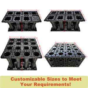 Moduli di raccolta sotterranei dell'acqua piovana materiale PP 1 anno di garanzia sistema modulare ad alta resistenza di grande capacità - Product Image 4