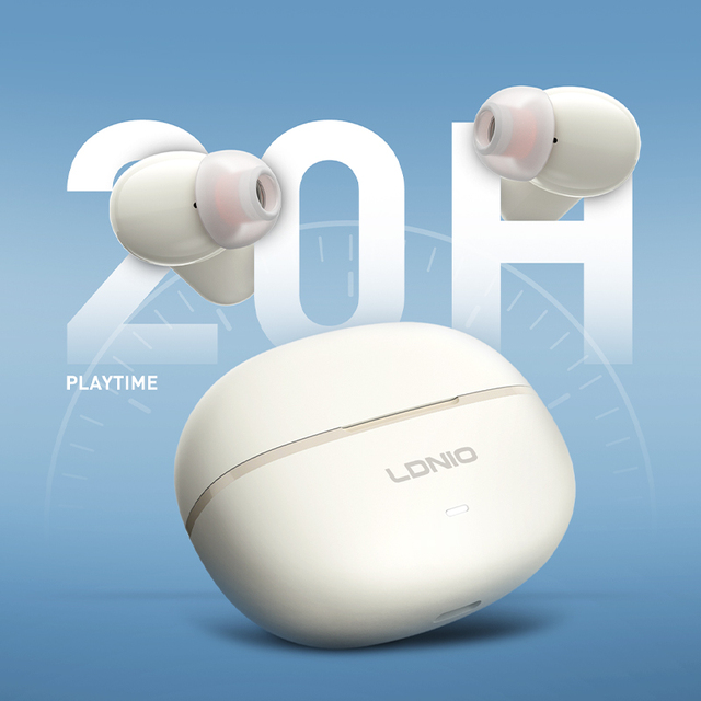 LDNIO T13 Sport TWS Earphones Waterproof Wireless Gaming Audifonos BT 5.4 In-Ear Design Digital Display Battery Indicator JL