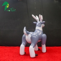So Lovely Hongyi Jouet animal de cerf gonflable en plastique PVC gris personnalisé