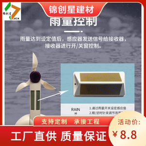 Rain Sensor Electric <b>Window</b> Opener <b>Plastic</b> Minimalist Design Battery Powered For <b>Window</b> Remote Control - Product Image 5
