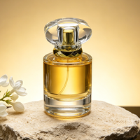 Botol Parfum Kaca Mewah 100ml 50ml 30ml Kosong dengan Tutup Emas dan Pompa Semprot Bentuk Silinder