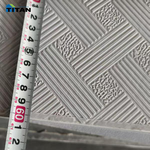 Carreaux de plafond suspendus 2X4 blanc lisse Lamina Para Cielo Falso Plafond Panelen <span class=keywords><strong>Pvc</strong></span> Lay-In Panneau de plafond en gypse - Product Image 5