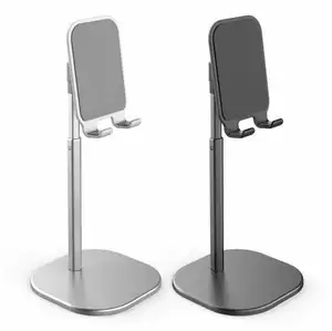 Draagbare Siliconen Aluminium Universele Tablet Telefoon Houder Desk Stand Voor Mobiele Telefoon Tafel Houder