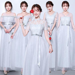 ชุดเดรสยาวถึงพื้นแบบแต่งระบายสำหรับผู้หญิงชุดเดรสงานปาร์ตี้เจ้าหญิงผ้าโปร่งสำหรับเพื่อนเจ้าสาวงานเลี้ยง - Product Image 6