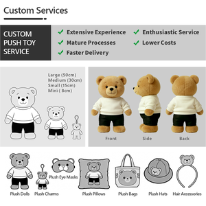 Orsacchiotto Personalizzato per Regalo di Laurea, Mascotte Aziendale, Giocattoli di Peluche Anime, Grande Orso Giallo per Cerimonia di Laurea - Product Image 2
