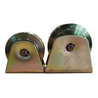 Porte coulissante automatique à design traditionnel Joinwin, avec roulettes en acier et alliage de zinc, pour portail en treillis ou volet roulant.