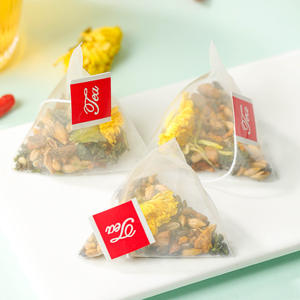 Krizantem Cassia tohum hanımeli ile detoks bitkisel çay ve karaciğer sağlığı ve sakin için piramit torbalarda kurt üzümü - Product Image 3