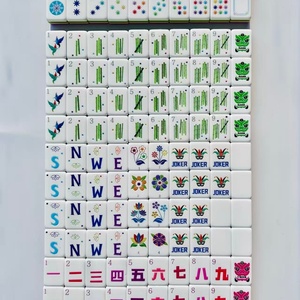 Juego de Fichas de Mahjong Americanas de Acrílico Rojo Rosa de 4 Capas Hechas a Medida, 160 Fichas, Mesa de Juego de Lujo, Regalo para Adultos, Fichas de Mahjong - Product Image 5