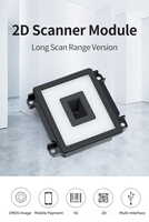 Lector de código de barras RS485 Wiegand 2D Escáner de puerta de código QR de montaje fijo para control de acceso de torniquete MP6700-ER