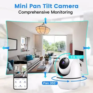 Китай 1080P Full Hd 360 градусов Ip Smart Wireless Wifi мини-камера видеонаблюдения с ночным видением