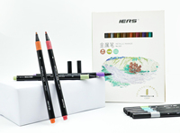 Marqueur fineliner IERS Art avec 18 couleurs, pointe fine effaçable pour l'écriture sur papier, artisanat, miroir, métal