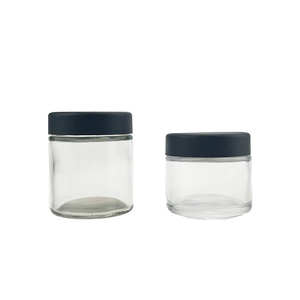 Bocal <span class=keywords><strong>en</strong></span> <span class=keywords><strong>verre</strong></span> de 1oz 2oz 3oz 4oz avec couvercle CR petits contenants anti-fuite pour épices cosmétiques artisanat - Product Image 3