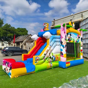 Château gonflable Yuedong Combo à double piste avec toboggan sec, piscine et thème de <span class=keywords><strong>parc</strong></span> d'attractions - Product Image 6