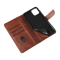 Funda Tipo Cartera de Cuero PU para iPhone 11 Pro Max - Funda con Soporte, 3 Ranuras para Tarjetas, Cierre Magnético y Carcasa Antigolpes