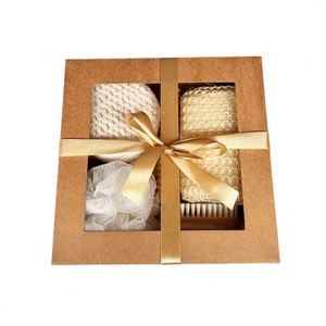 Bathing Set Seven-piece Wood & Chenille Sisal Bath Ball <b>Foot</b> <b>Scrubber</b> Shower Brush Holiday Gift Exfoliating - Product Image 1