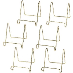 Soporte <span class=keywords><strong>de</strong></span> plato dorado, soporte <span class=keywords><strong>de</strong></span> plato giratorio <span class=keywords><strong>de</strong></span> Metal - Product Image 1