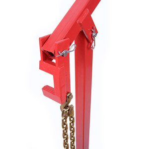 Sollevatore per pali in legno per impieghi gravosi per recinzioni, costruzione in acciaio al carbonio con ganci a catena per un facile posizionamento dei pali. - Product Image 4