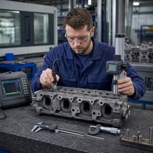 Testata Cilindri in Ghisa Grigia per Impieghi Gravosi ASTM A48 Classe 40, Ricambio Motore Diesel per Camion, Standard Americano Personalizzato LF - Product Image 6