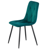 Chaise de salle à manger moderne en velours, style nordique, luxe doré, pour bureau à domicile, vente en gros OKAY FURNITURE