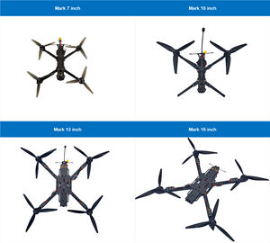 โดรน FPV ขนาด 10 นิ้ว พร้อมไฟ LED กล้อง 4K ขนาดเล็ก ระบบ GPS ควบคุมระยะไกล โดรนแข่ง - Product Image 6