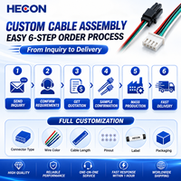Câble de raccordement JST XH vers MX3.0, pas de 3,0 mm, 4 broches, connexion inversée, longueur personnalisée, OEM ODM