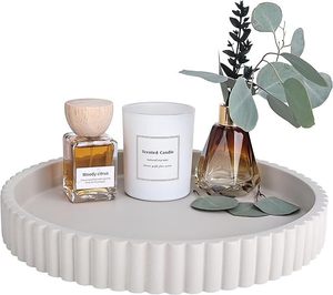 Round Lace Silicone Storage Tray, Anti-slip Desktop <b>Decoration</b> and Storage Dish, Soft Tray for Protecting Tabletop. - Product Image 3