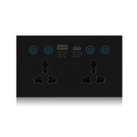 Enchufe inteligente Tuya Wifi con USB tipo C 16a Smart Life Alexa Control de voz toma de corriente eléctrica de pared Universal