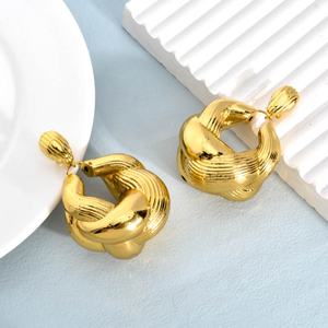 Conjuntos de Joyería de Aleación de Cobre con Baño de Oro de 14K, Diseño Africano, para Mujer, Aretes, Collar con Colgante, Alta Calidad, Geométrico, para Compromiso - Product Image 4