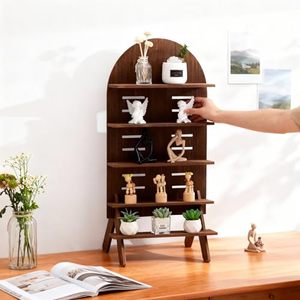 Espositore in Legno a 5 Ripiani, Altezza Regolabile, Sostenibile e Durevole, per <span class=keywords><strong>Cucina</strong></span>, Candele e Decorazioni - Product Image 2