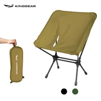 KingGear Customized Portable Foldable Lightweight 7075 Aluminium Frame Moon Camping Chair